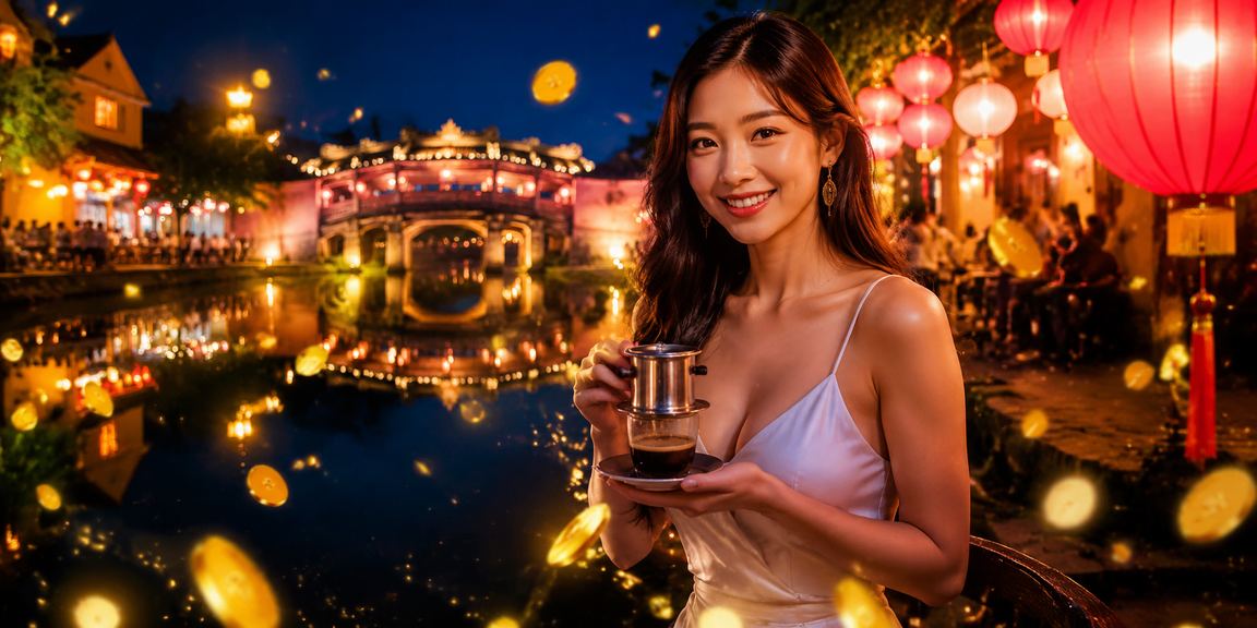 Người chơi Hội An xem kết quả giải thưởng cá cược bên tách cà phê sáng
