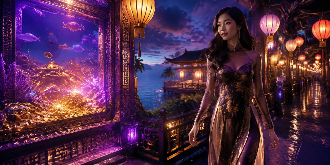 Khách du lịch Phú Quốc kiểm tra tài khoản và điểm thưởng VIP tại chợ đêm